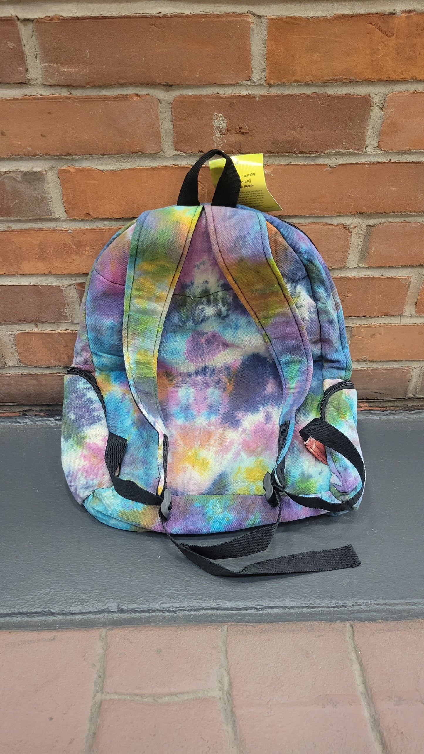 Threadheads tie dye flower power backpack.