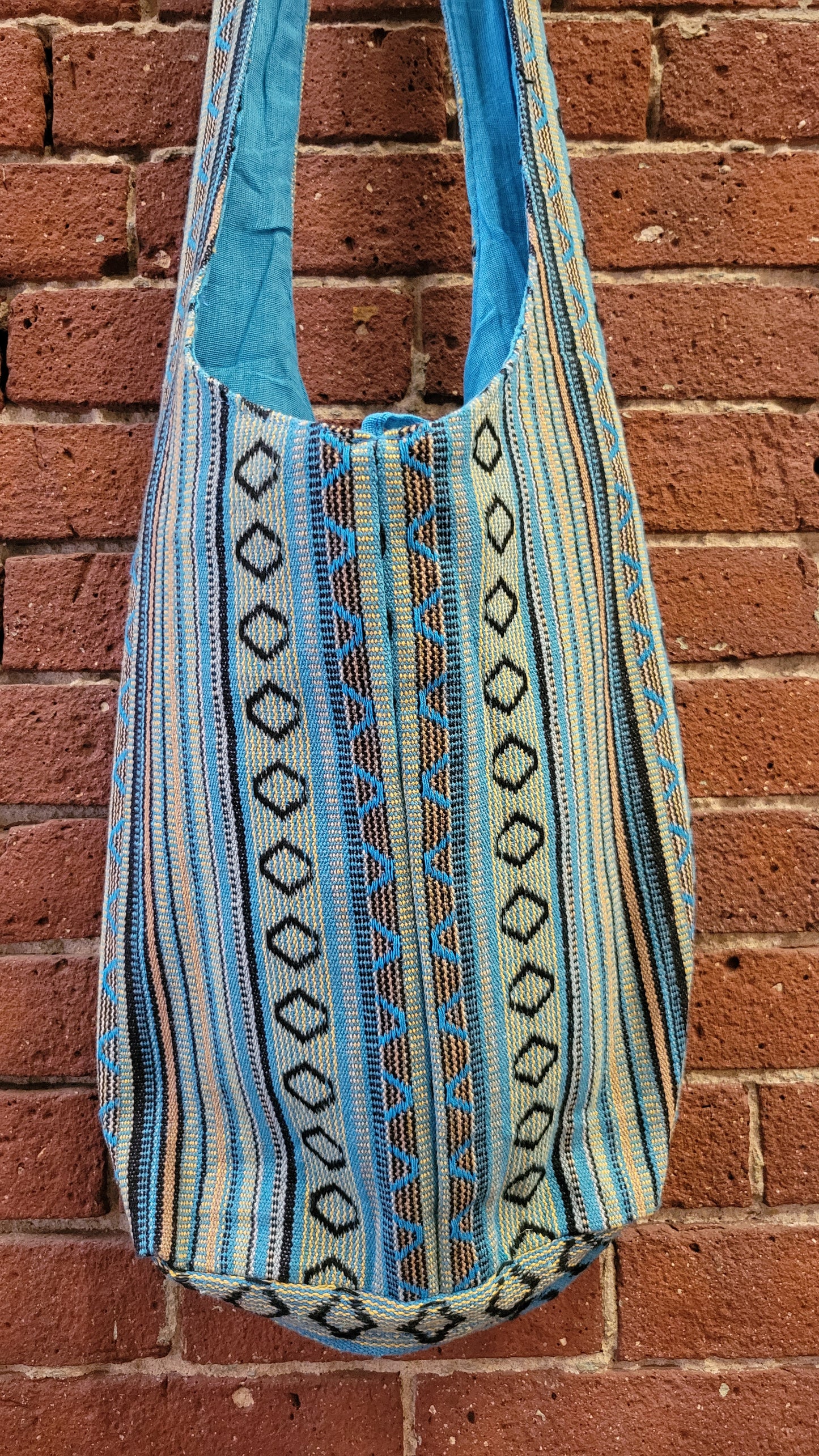 Woven Zip Top Hobo Shoulder Bags *turqoise 1*