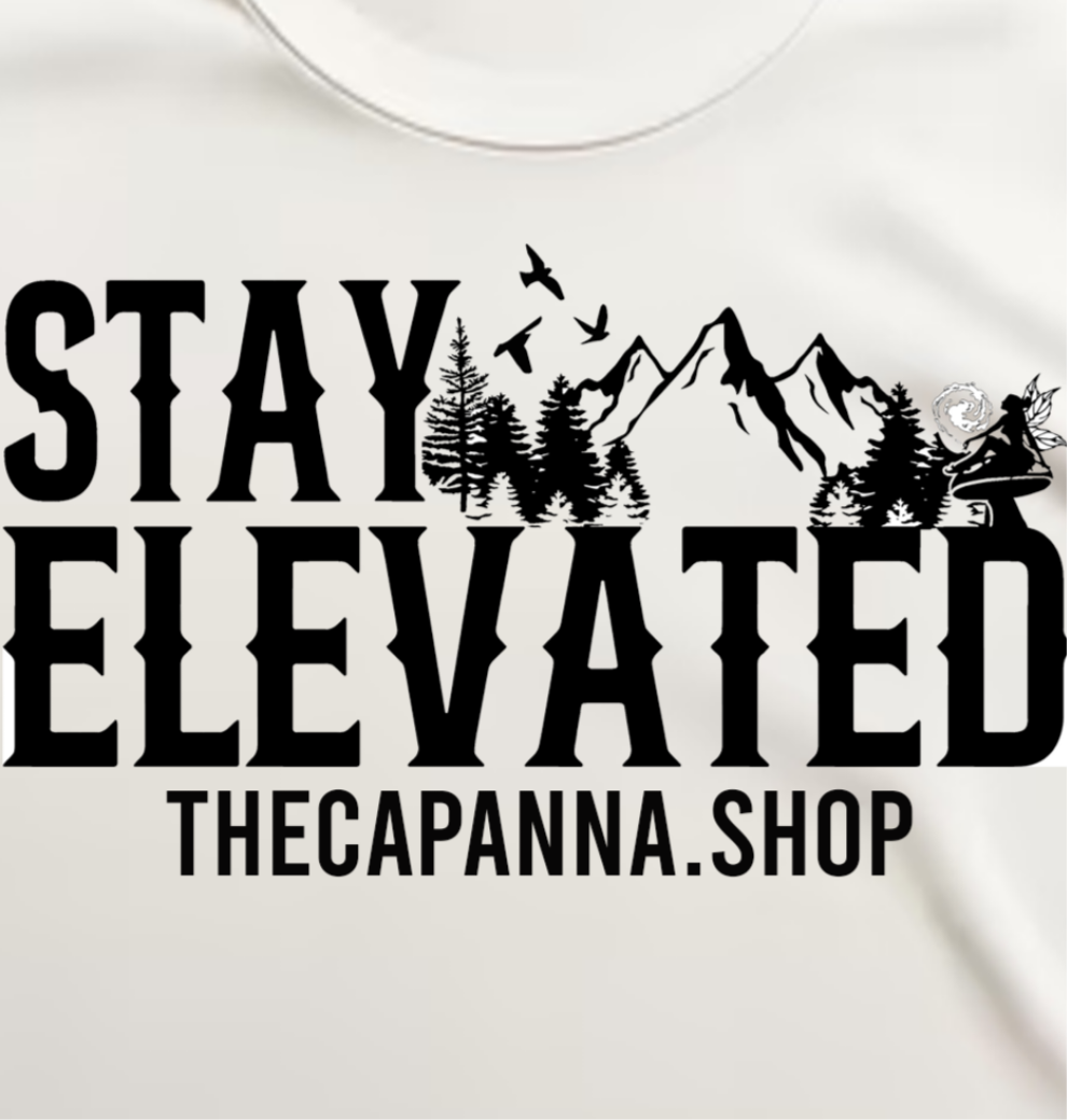 STAY ELEVATED TShirt by The Capanna *Natural*