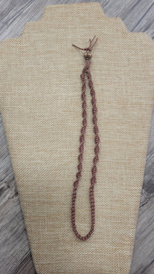 15.5 Inch Hemp Necklace *Brown*