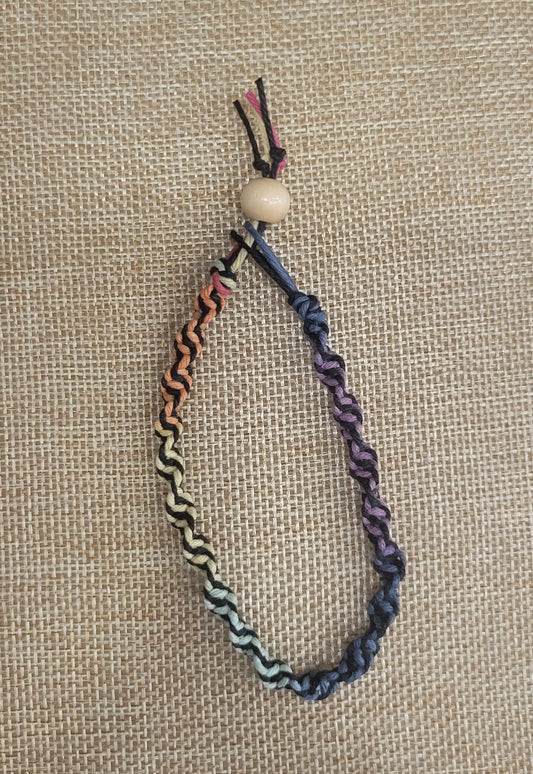 7 Inch Hemp Bracelet *Rainbow Color Mix*